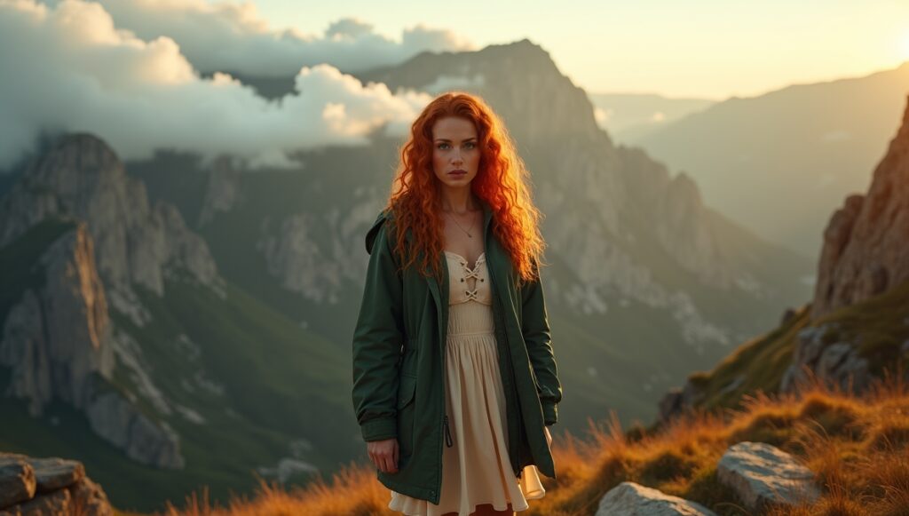 flux dev a striking redhaired woman with long curly hair and f 3